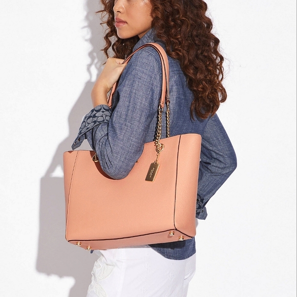 COACH Cammie Chain Tote in Faded Blush - Picture 7 of 12